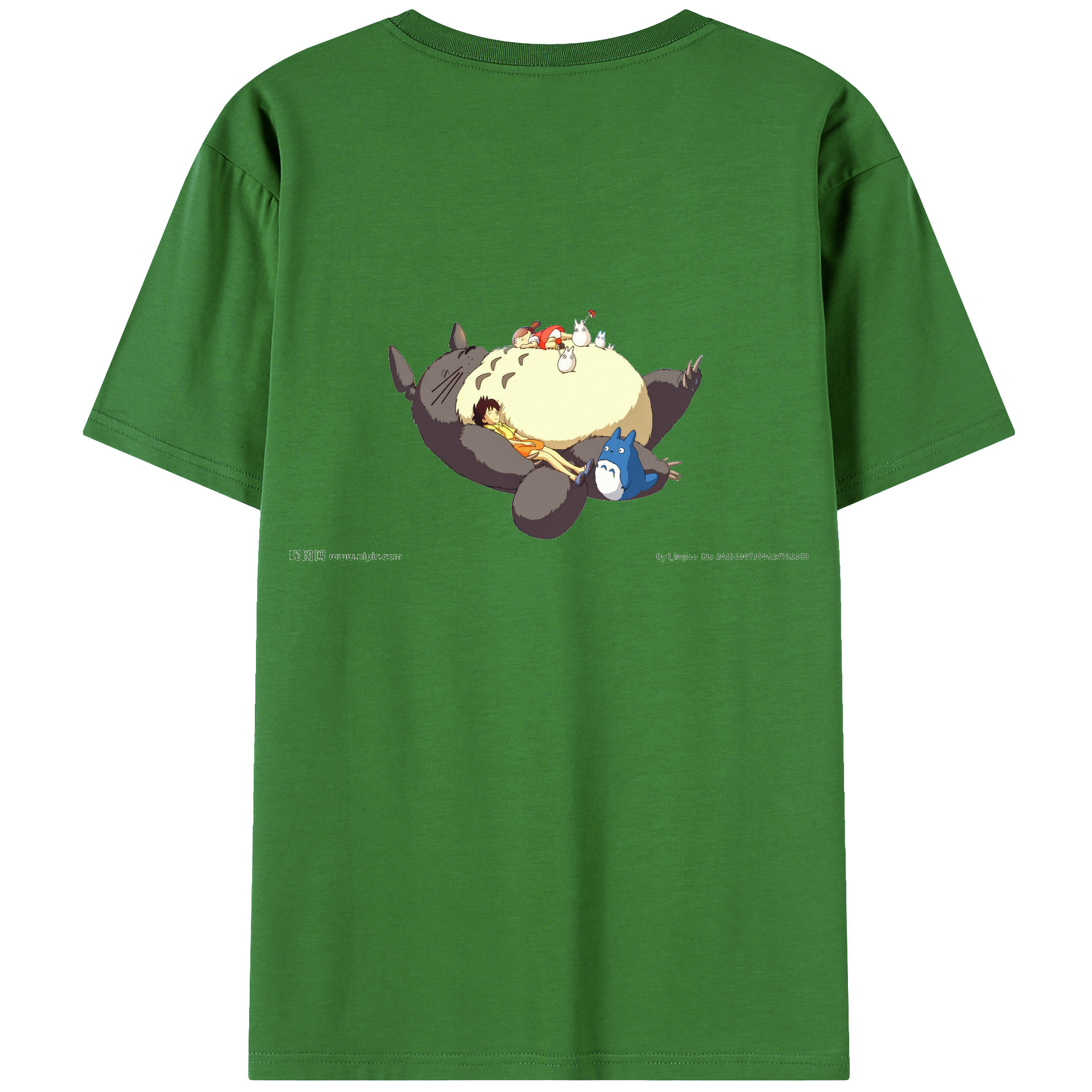 （画像用） となりのトトロ 草壁メイ 草壁サツキ My Neighbor Totoro Satsuki Kusakabe Mei Kusakabe レディース半袖Tシャツ(バックプリント)